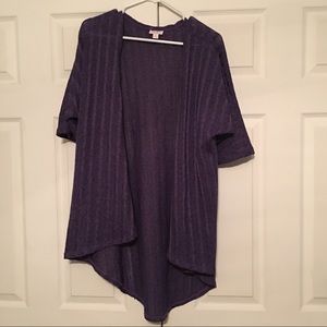 Small Lularoe Lindsay-Solid Purple-EUC